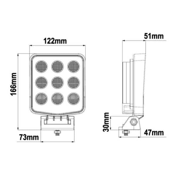 Tralert led werklamp 2250lm ingeb deutsch ip69k 9 2
