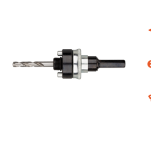 QUICK-LOCK GATZAAGHOUDER MET CENTREERBOOR