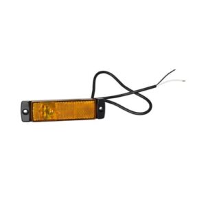 ZIJMARKERINGSLAMP LED ORANJE 24V MET REFLECTOR