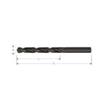 HSS-R SPIRAALBOOR, DIN 338, TYPE N, Ø6,8
