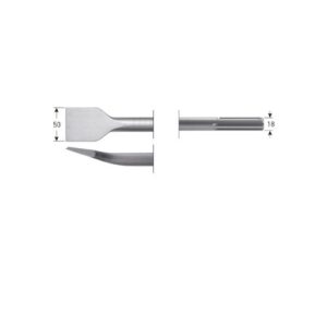 SDS-MAX TEGELBEITEL, GEBOGEN, 50X300