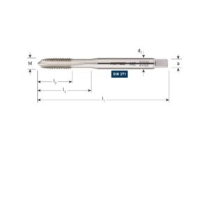 HSS-E MACHINETAP, DOORLOPEND, DIN 371, M3