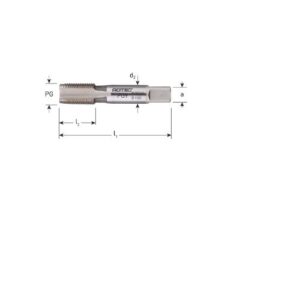 HSS-E MACHINETAP '800', DOORLOPEND, DIN 40430, PG 7-20