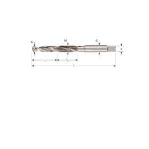 HSS-E COMBI-BOOR/TAP, DOORLOPEND, M6