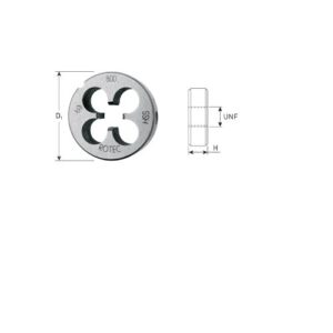 HSS RONDE SNIJPLAAT, DIN-EN 22568, UNF 5/16"-24