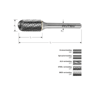 HM-STIFTFREES, MODEL C, Z6 / KRUISVERTAND / Ø2X11X38XØ3