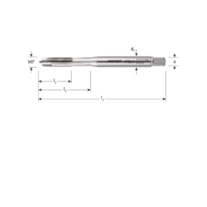 HSS-E MACHINETAP '800', DOORLOPEND, DIN 371, MF4X0,5