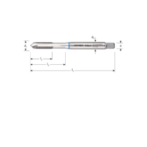 HSS-E MACHINETAP INOX, DOORLOPEND, DIN 371, MF5X0,5