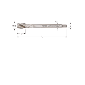 HSS-E MACHINETAP '800', BLIND, DIN 376, UNC 7/16"-14