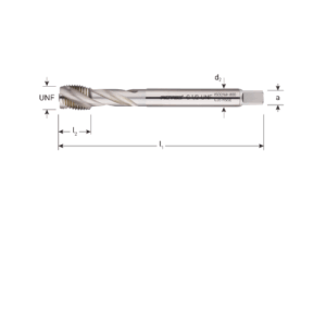 HSS-E MACHINETAP '800', BLIND, DIN 376, UNF 7/16"-20