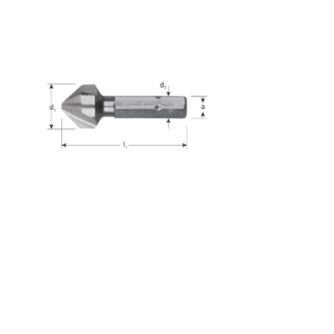 HSS-G VERZINKFREES, 90°, 1/4"-C6.3, Ø6,3
