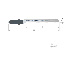 DECOUPEERZAAGBLAD DC120 / T101AO