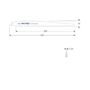 RECIPROZAAGBLAD RC270 / S1111DF
