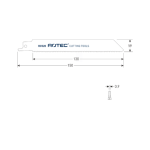 RECIPROZAAGBLAD RC520 / S922VF (VPE 5)