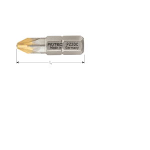 PRO SCHROEFBIT PZ 1, L=25, C6.3, DIAMOND (VPE 10)