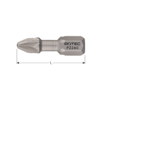 TORSIONBIT ANTI-COR RVS, C6.3, PZ 1X25