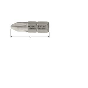 TORSIONBIT ANTI-COR RVS, C6.3, PZ 2X25