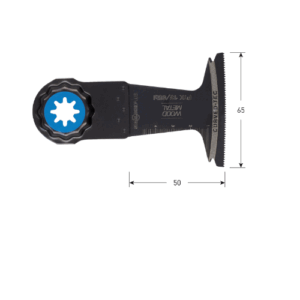 PTK 13/65BI STARLOCK-PLUS INVALZAAGBLAD HOUT/METAAL 65X50