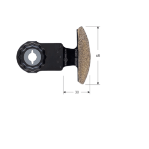 MAS 68D4 STARLOCK-MAX DIAM-RIFF SEGMENTZAAGBLAD, DUN, 68X30