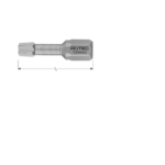 TORSIONBIT ANTI-COR RVS, C6.3, T 10X25, CONISCH