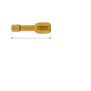 TORSIONBIT TIN, C6.3, T 10X25, CONISCH
