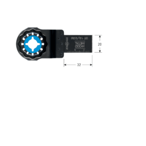 OT 13/20BI STARLOCK INVALZAAGBLAD HOUT/METAAL 20X32