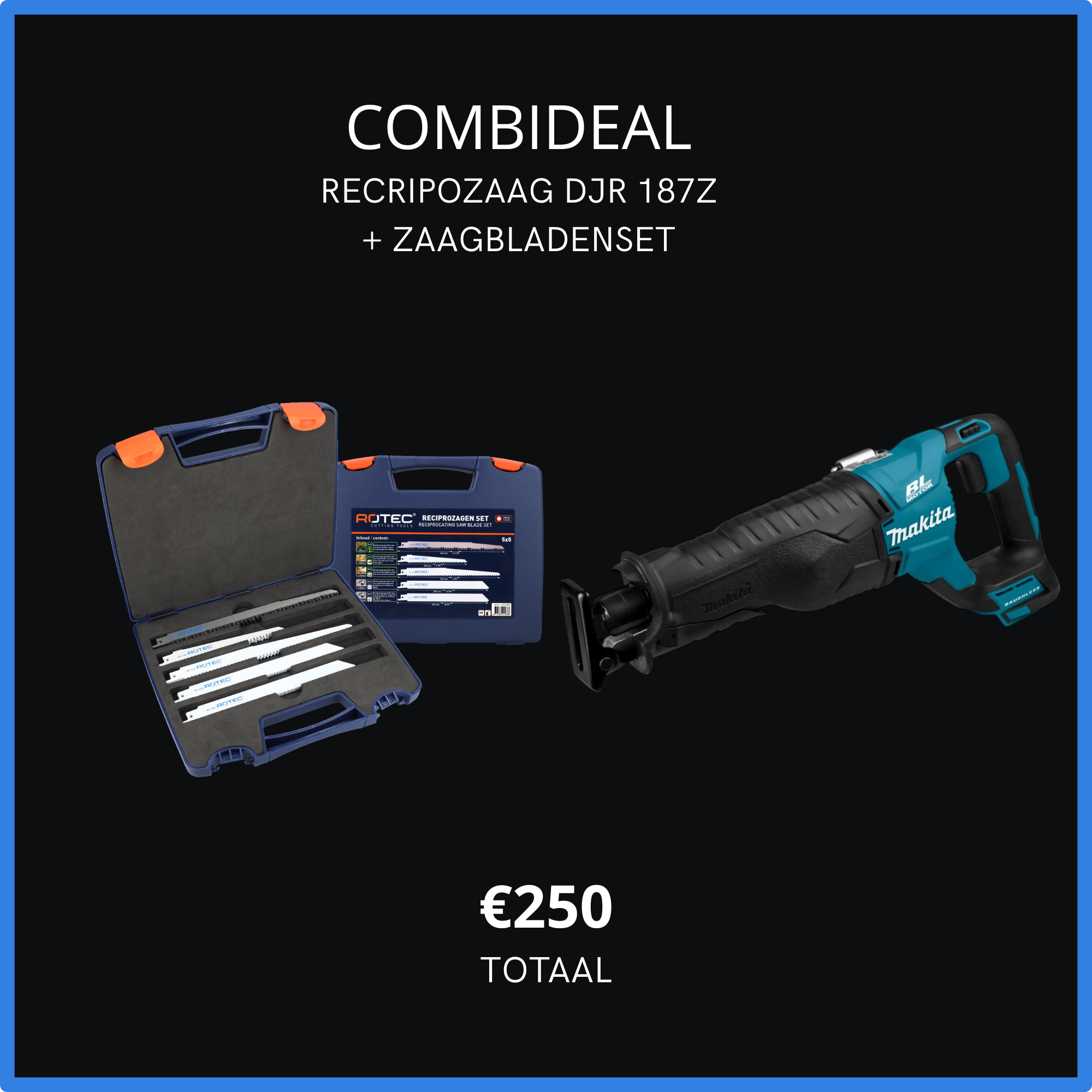 Httpswww. Zaagbladenxl. Nlfestool-fijngetand-cirkelzaagblad-160x20x48-2-2. Html - 2026-05-11t091900. 410 Combideal reciprozaag + zaagbladenset - afbeelding 1
