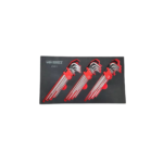 HAAKSE SLEUTELSET TORX, TORX-H EN INBUS EXTRA LANG 27-DELIG | VPE 10