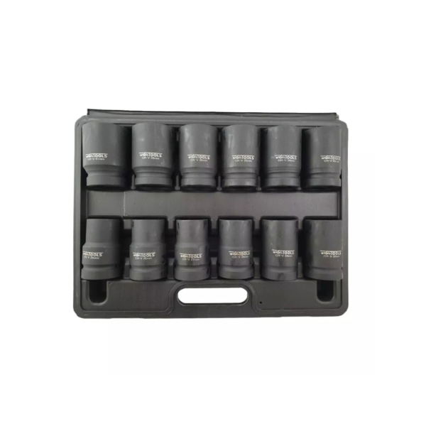 1" krachtdoppenset lang 12 delig - afbeelding 4