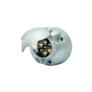 7-POLIGE STEKKERDOOS 12V ERICH JAEGER METAAL HEAVY DUTY